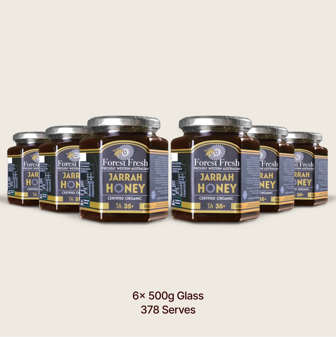 Organic TA35+ Jarrah Honey (MGO 2142 equiv) - Forest Fresh Honey