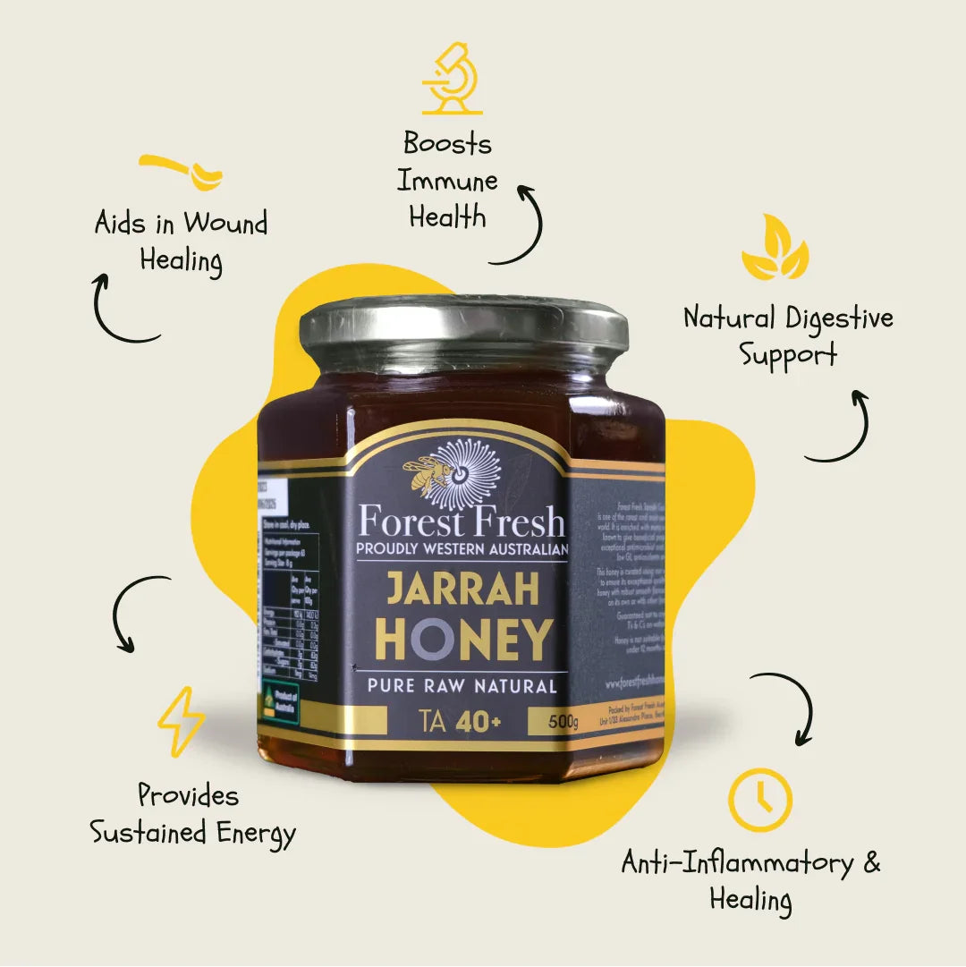 Raw Active Jarrah Honey TA40+ - Forest Fresh Honey