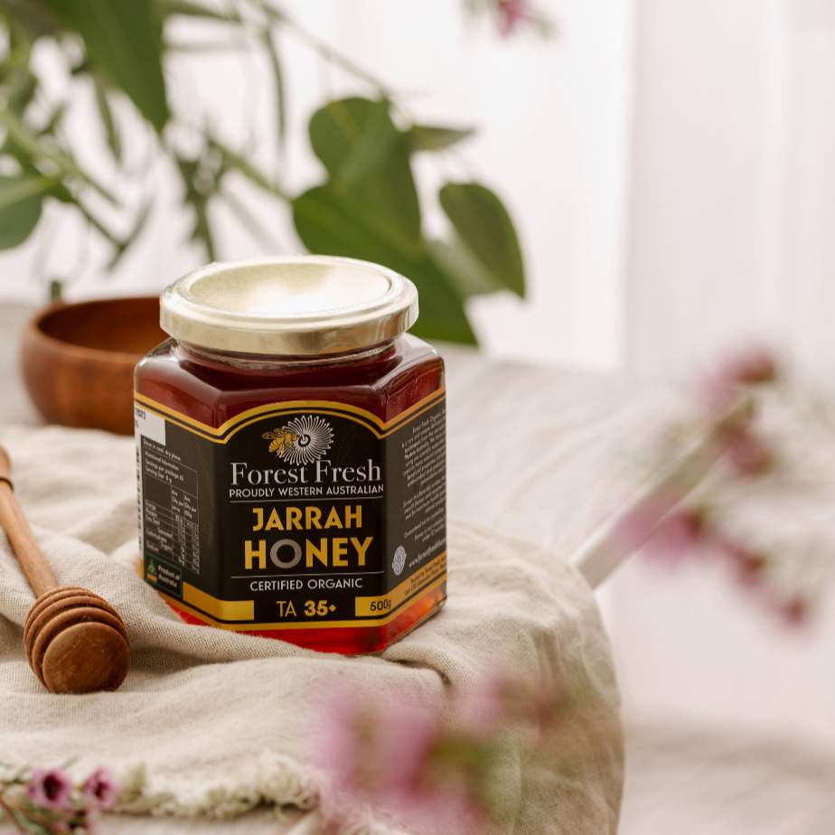 Organic TA35+ Jarrah Honey (MGO 2142 equiv) - Forest Fresh Honey