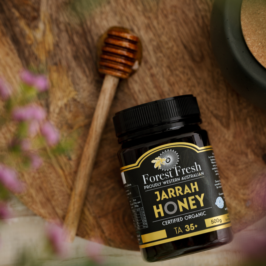 Organic TA35+ Jarrah Honey (MGO 2142 equiv) - Forest Fresh Honey