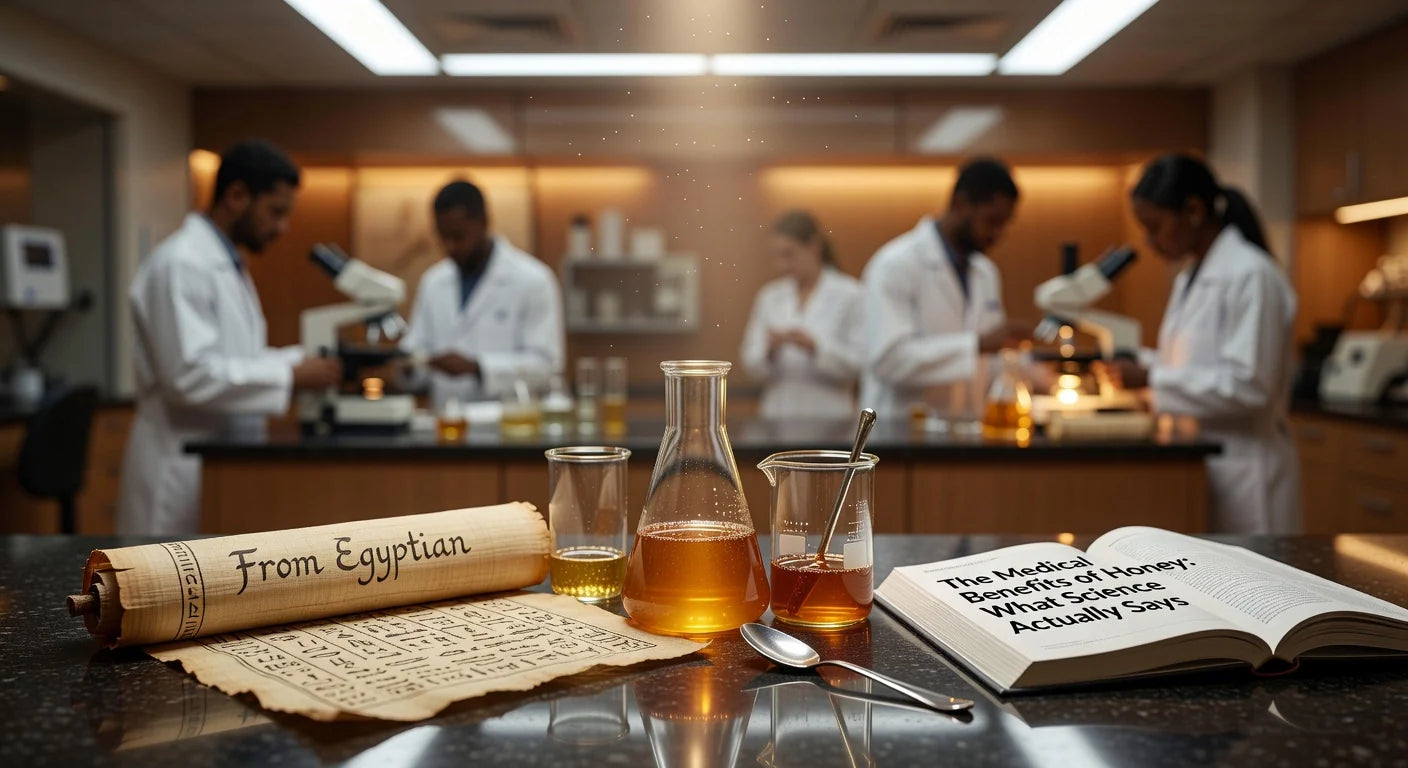 Professional header image for list-based article: The Medical Benefits of Honey: What Science Actually Says