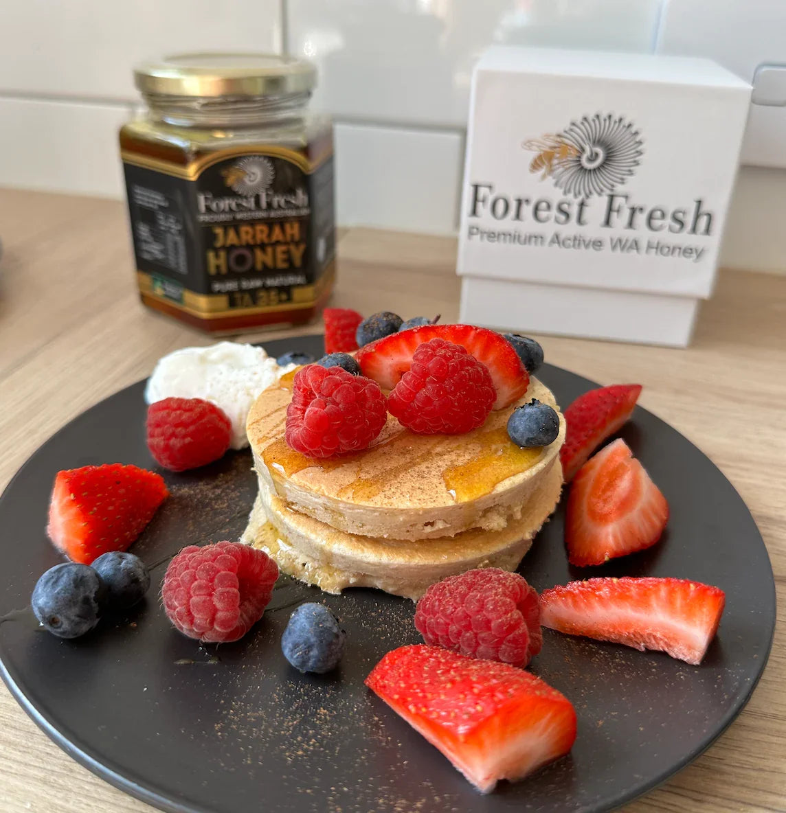Protein Pancakes Recipe - Forest Fresh Honey