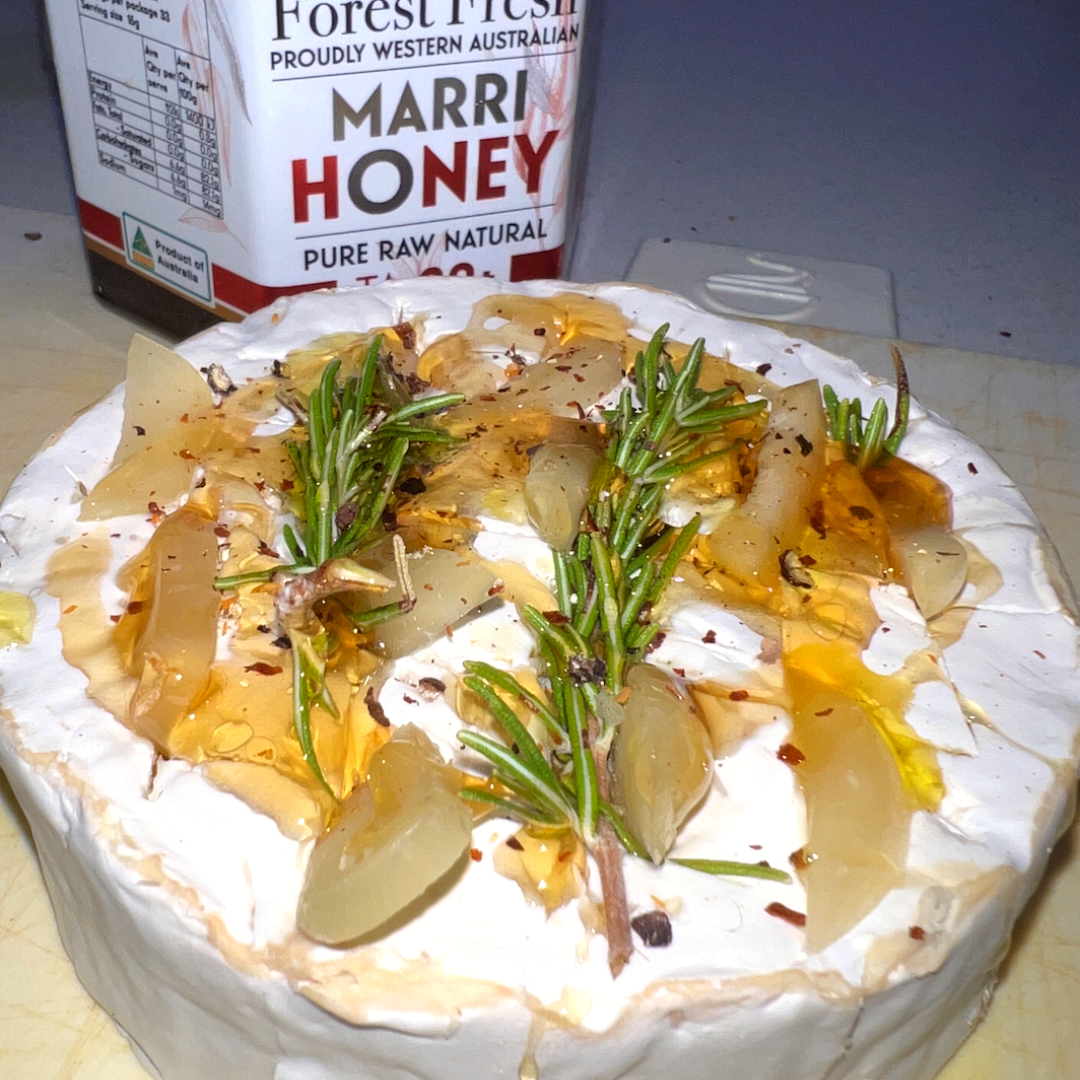 Baked cheese with Forest Fresh Jarrah honey