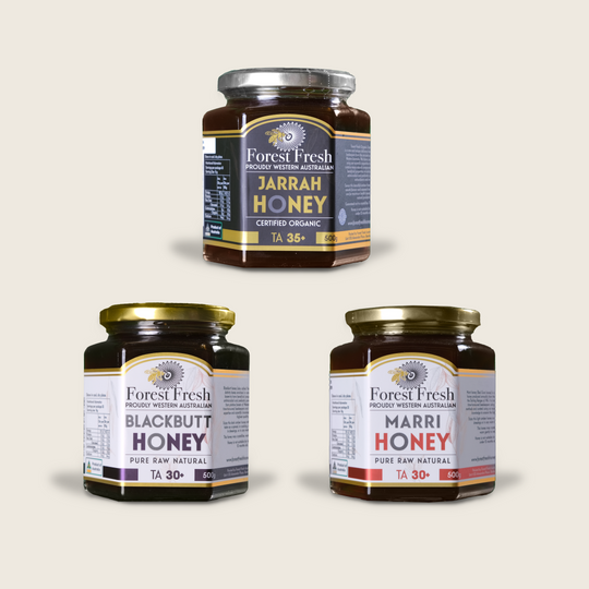 3 x 500g Active Honey Value Set