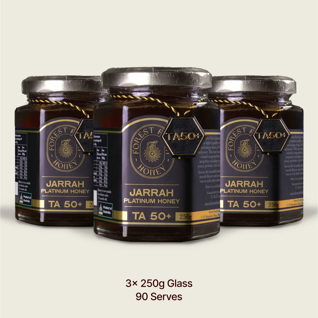 Jarrah Platinum TA50+ (MGO 4000+ equiv) (Copy) - Forest Fresh Honey