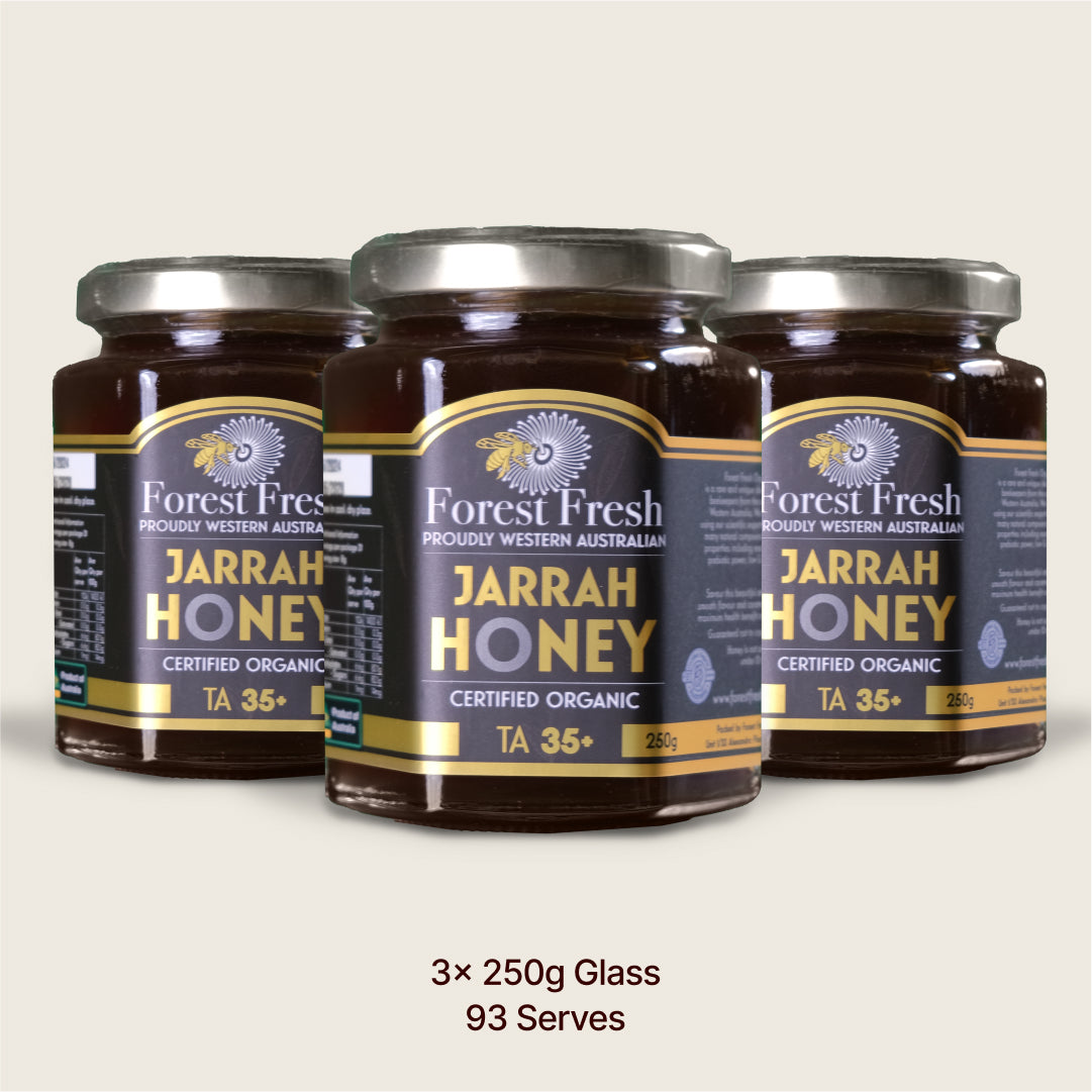 Organic TA35+ Jarrah Honey (MGO 2142 equiv) - Forest Fresh Honey