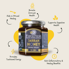 Organic TA35+ Jarrah Honey (MGO 2142 equiv)