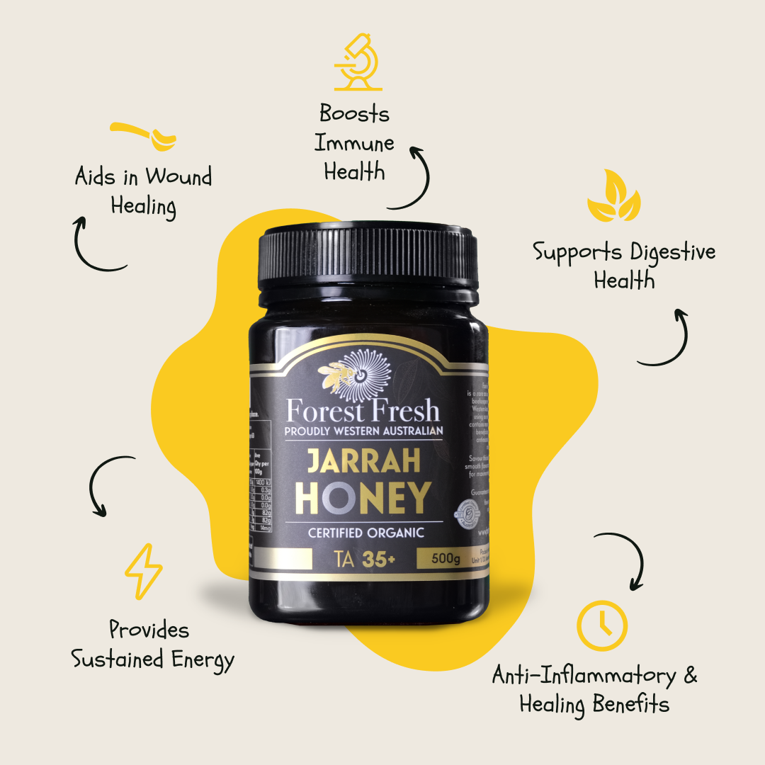 PET Organic TA35+ Jarrah Honey (MGO 2142 equiv)