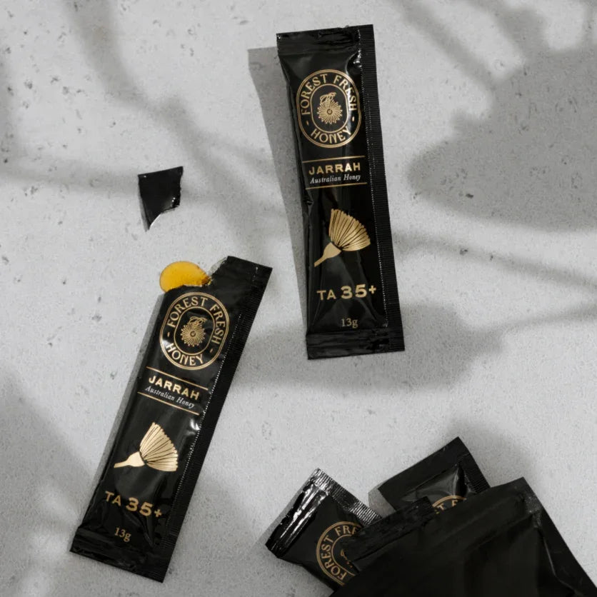 Jarrah TA35+ Sachets (individual or bulk) - Forest Fresh Honey