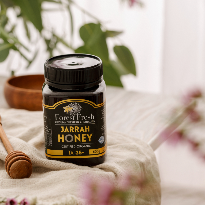 Organic TA35+ Jarrah Honey (MGO 2142 equiv) - Forest Fresh Honey