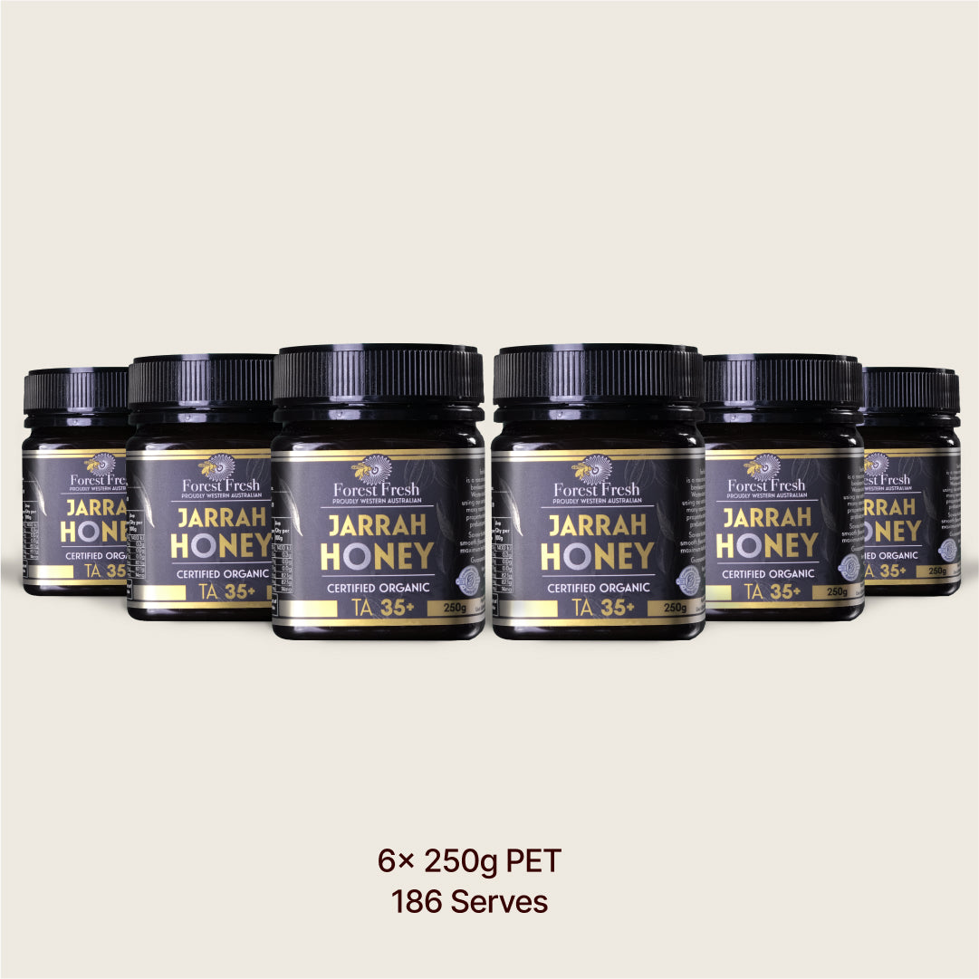 Organic TA35+ Jarrah Honey (MGO 2142 equiv) - Forest Fresh Honey