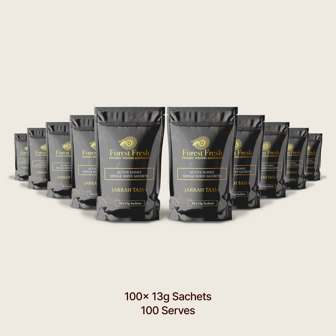 Jarrah TA35+ Sachets (individual or bulk) - Forest Fresh Honey