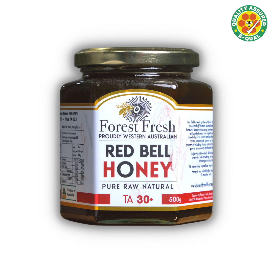 Red Bell Raw Honey TA30+ - Forest Fresh Honey