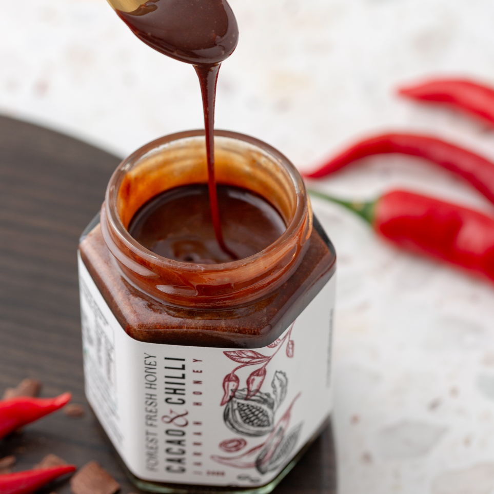 cacao and chilli jarrah honey superfood infusion