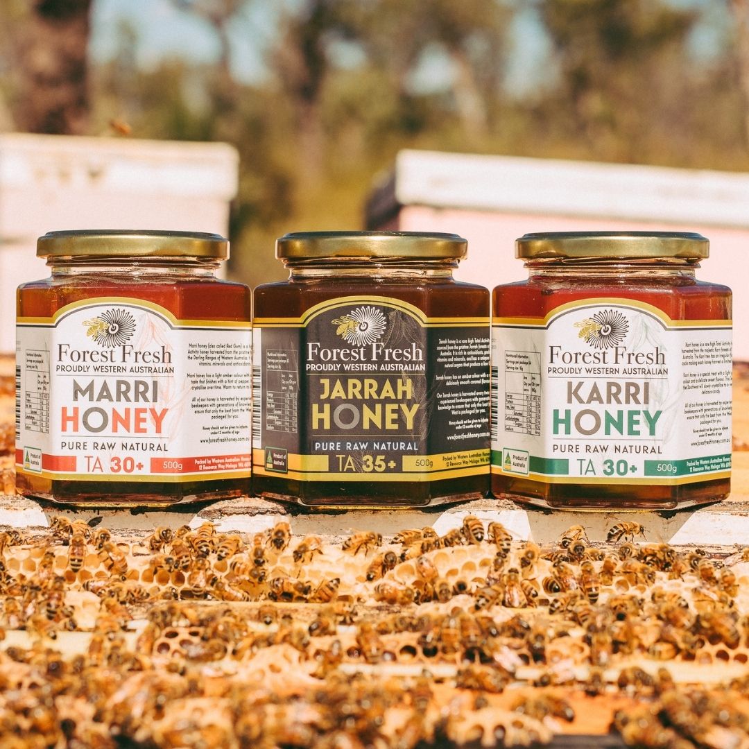 premium raw honey gift set