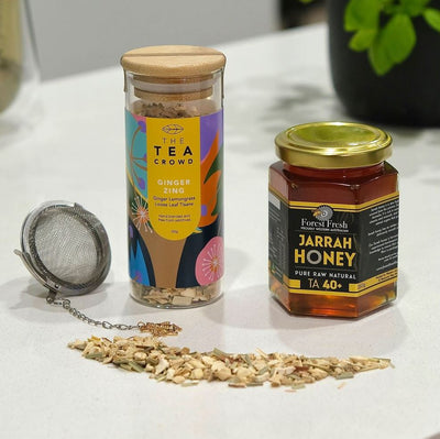 jarrah honey, ginger and lemongrass tea
